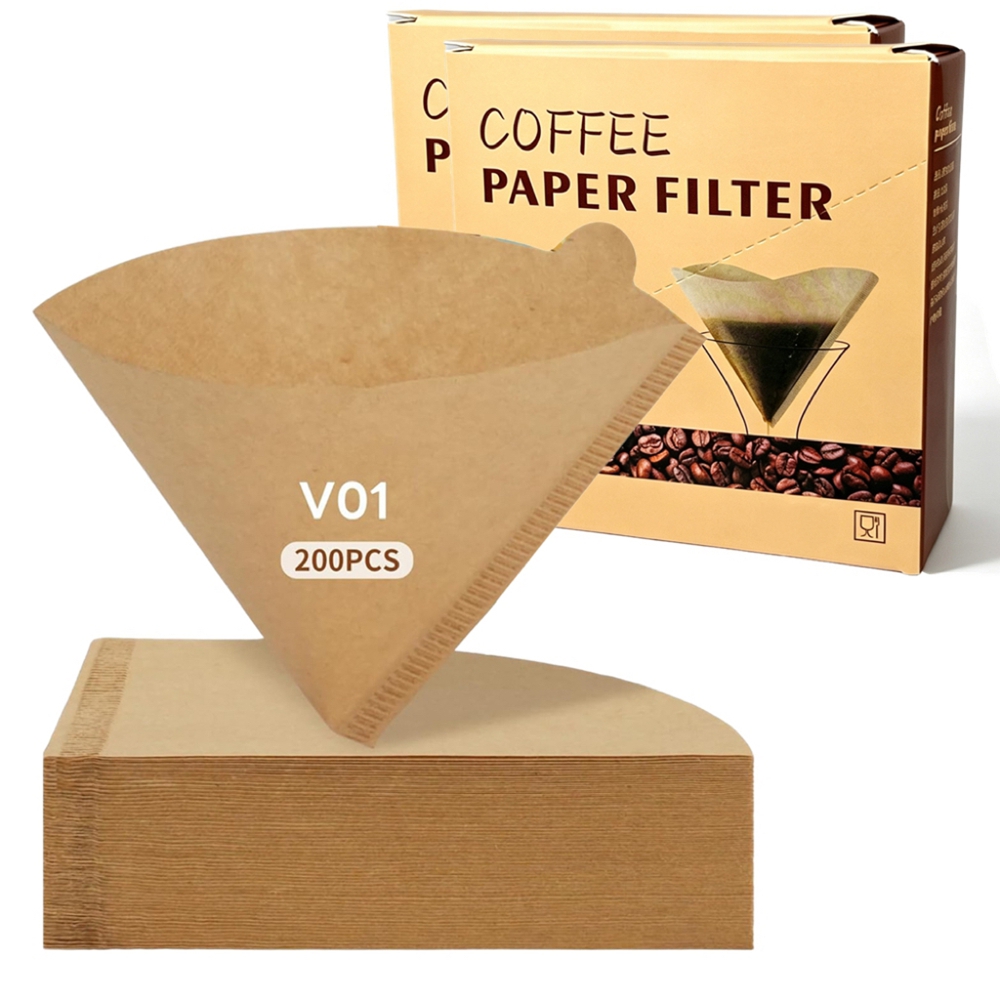 Coffee Tea Paper Cups - Kahve Filtreleri 200 Adet Konik Kahve
