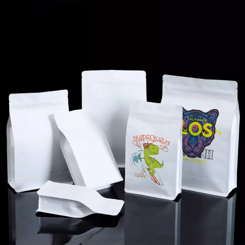 Coffee Tea For Plants - Kraft Kağıt Sekiz Kenar Fermuarlı Poşet,