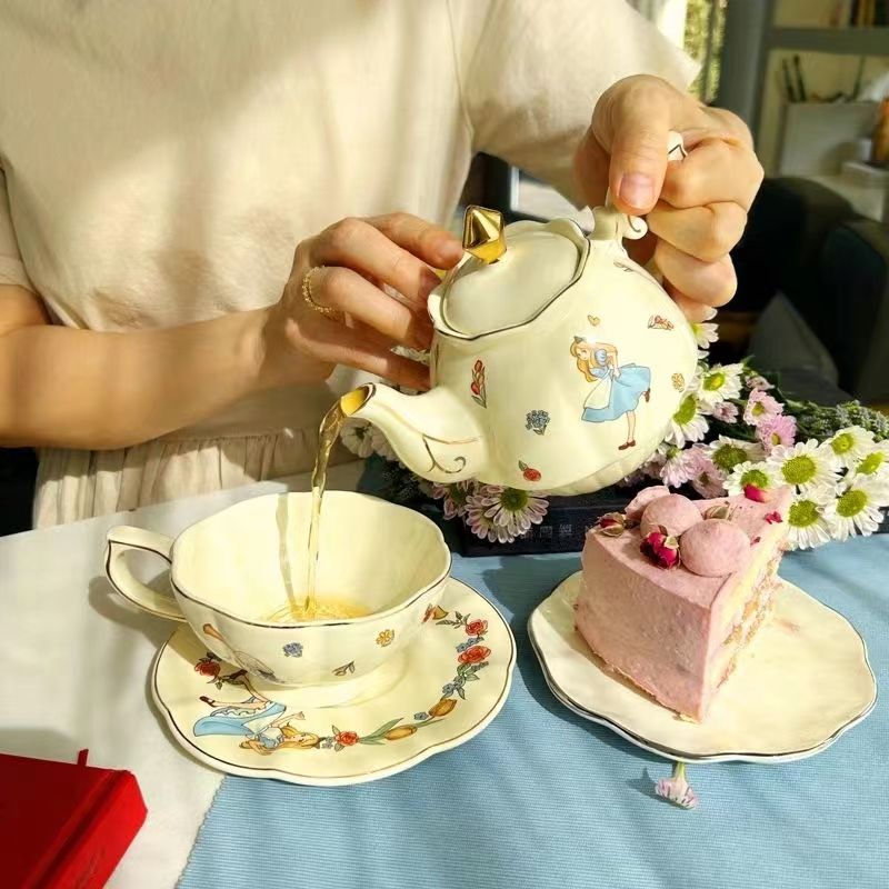 Tea Coffee Pot Set - Alice Seramik Çay ve Kahve Seti