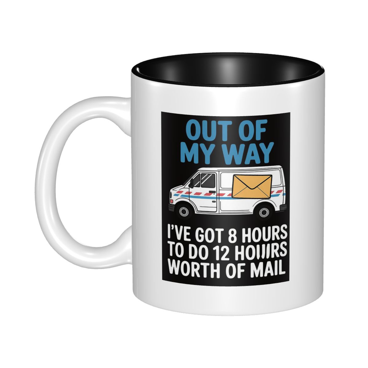 Coffee Tea Joke - Postacı Şaka Kupası, Teslimat Sürücüsü İçin,