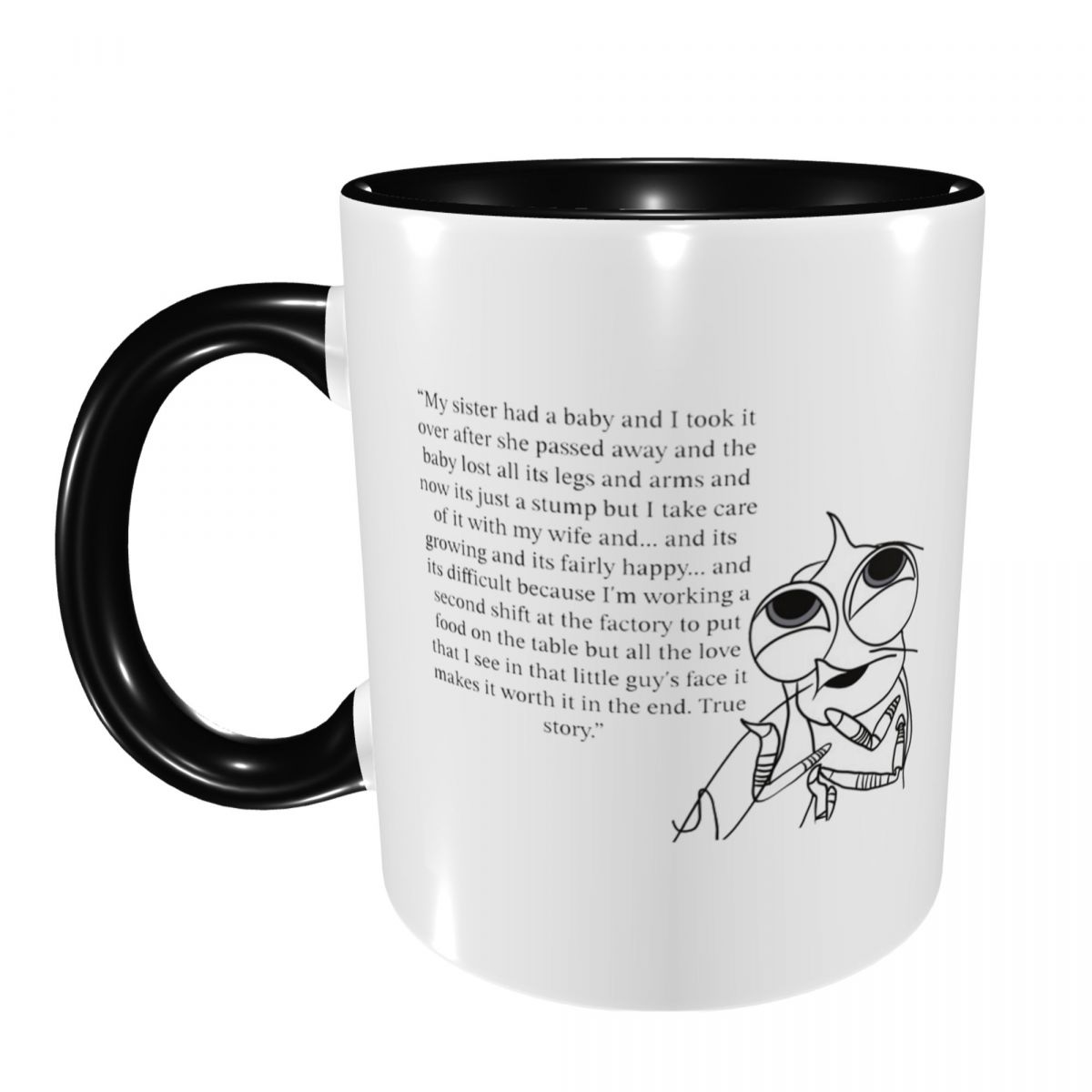 Coffee And Tea Quotes Funny - Köpekbalığı Masalları Karides Alıntı Kupa Komik