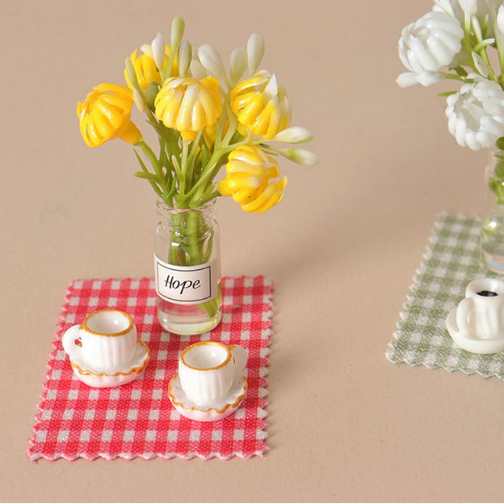 Coffee Tea For Plants - Yeni 1:12 1:12 Dollhouse Minyatür Çiçek