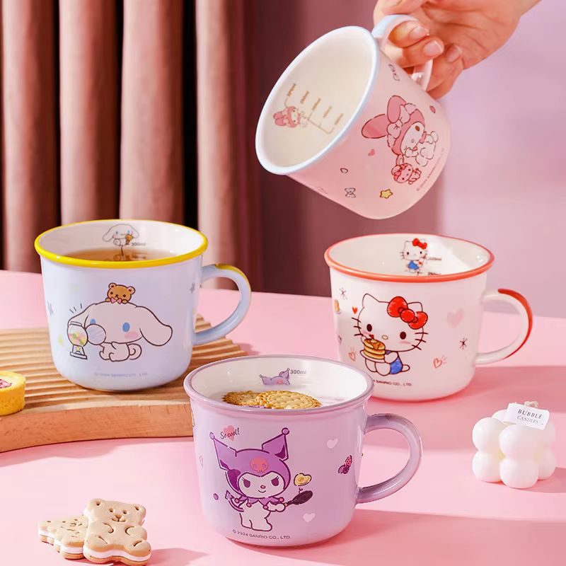 Coffee Y Tea - 430ml Bardak Kuromi Karikatür Çocuk Dereceli