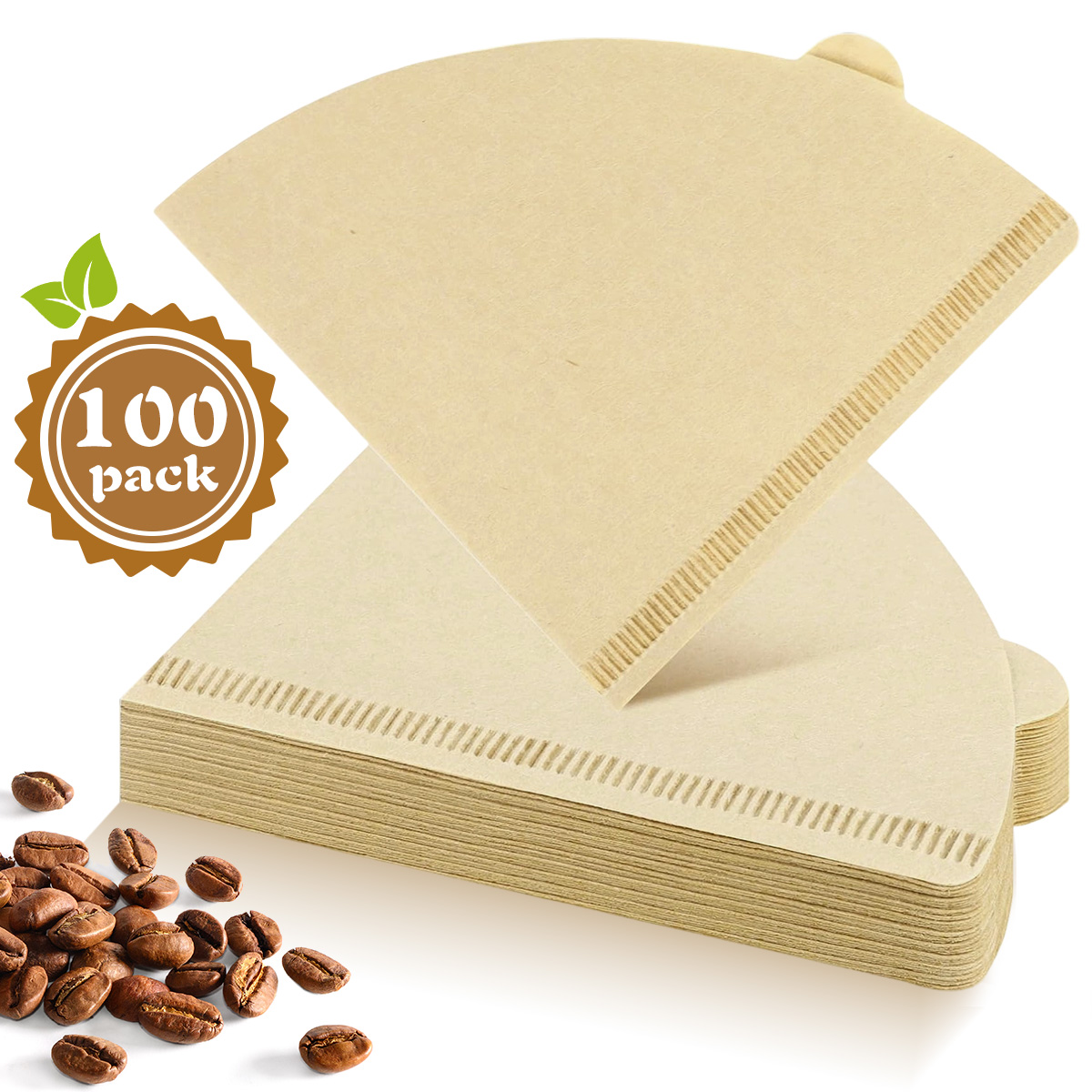 Coffee Tea Paper Cups - 100/200 Adet Konik Kahve Filtresi 1-2/1-4