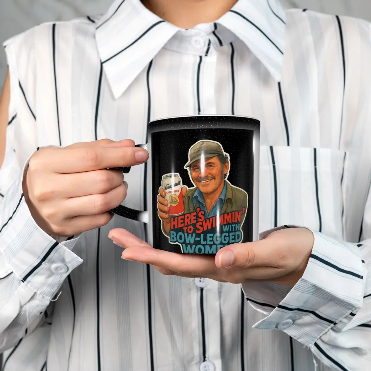 Coffee And Tea Quotes Funny - Heres To Swimmin Quint Jaws Film