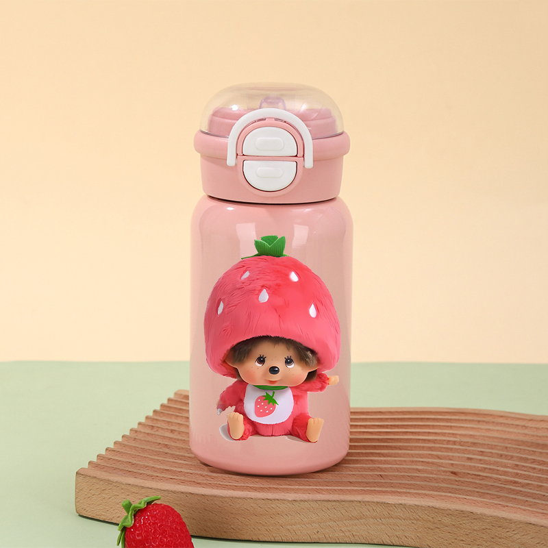 Coffee Y Tea - Sevimli Monchhichi Termos Bardak Kız Okul