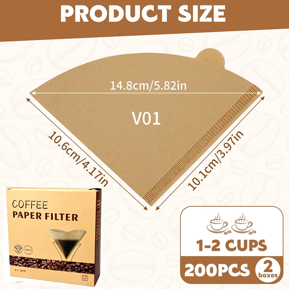 Kahve Filtreleri 200 Adet Koni - Coffee Tea Paper Cups incelemesi ve fiyatı