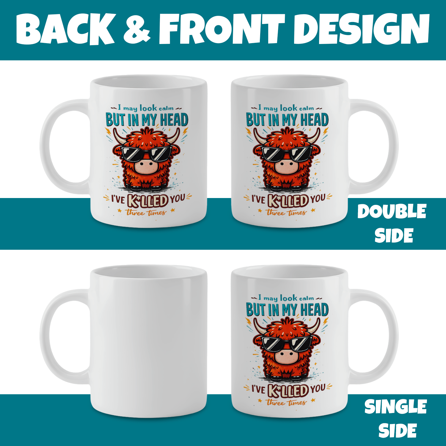 Yayla İneği Komik Sözü Baskılı - Coffee And Tea Quotes Funny incelemesi ve fiyatı