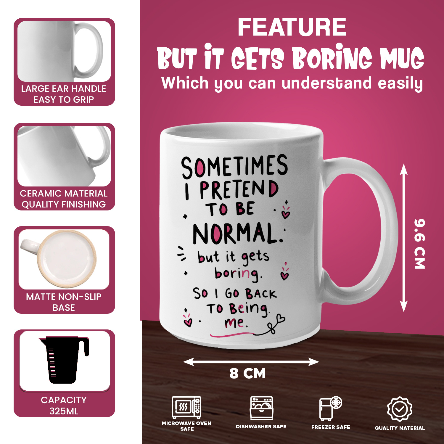 Bazen Normal Gibi Davranıyorum - Coffee And Tea Quotes Funny incelemesi ve fiyatı
