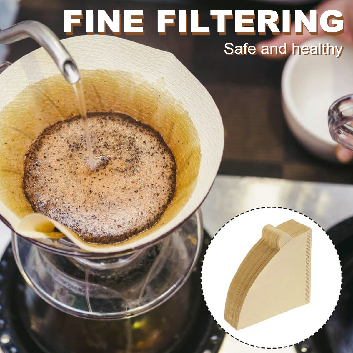 100/200 Adet Konik Kahve Filtr - Coffee Tea Paper Cups incelemesi ve fiyatı